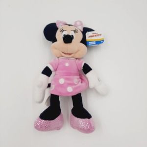 NWT Disney Junior Mickey Minnie Mouse Pink White Polka Dots Replacement 10.5"